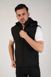 gizli_cepli_kapusonlu_softshell_yelek_mont_1 Gizli Cepli Kapüşonlu Softshell Yelek Mont - Toptan Softshell Yelek Fiyatları